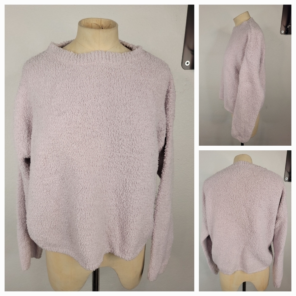 Sincerely Jules Sz M Sweatshirt Crewneck Terry Oversized Boxy Lavender
